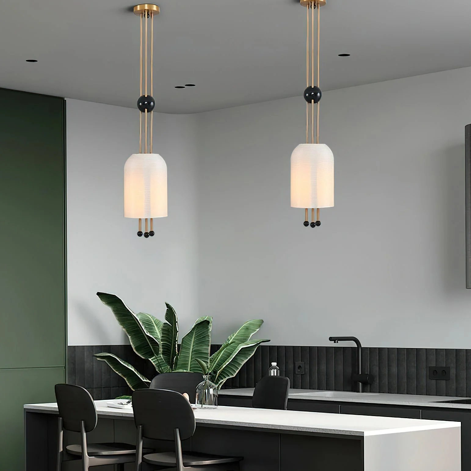 Bertha Modern Glass Pendant Light - Image 11