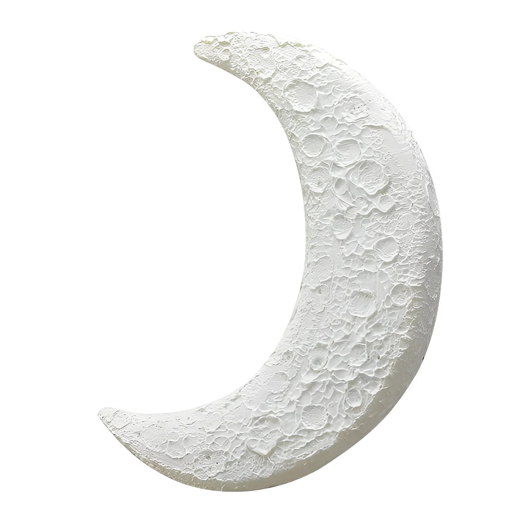 Berti Creative Moon LED Modern Resin Outdoor Wall Sconce - Image 8