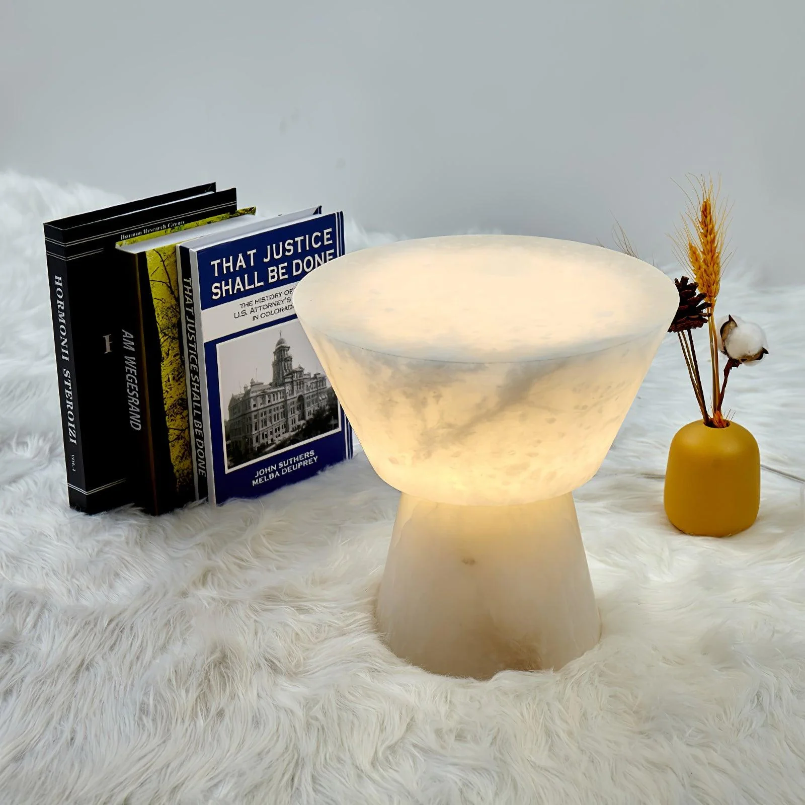 Beta Minimalist Alabaster Table Light - Image 5