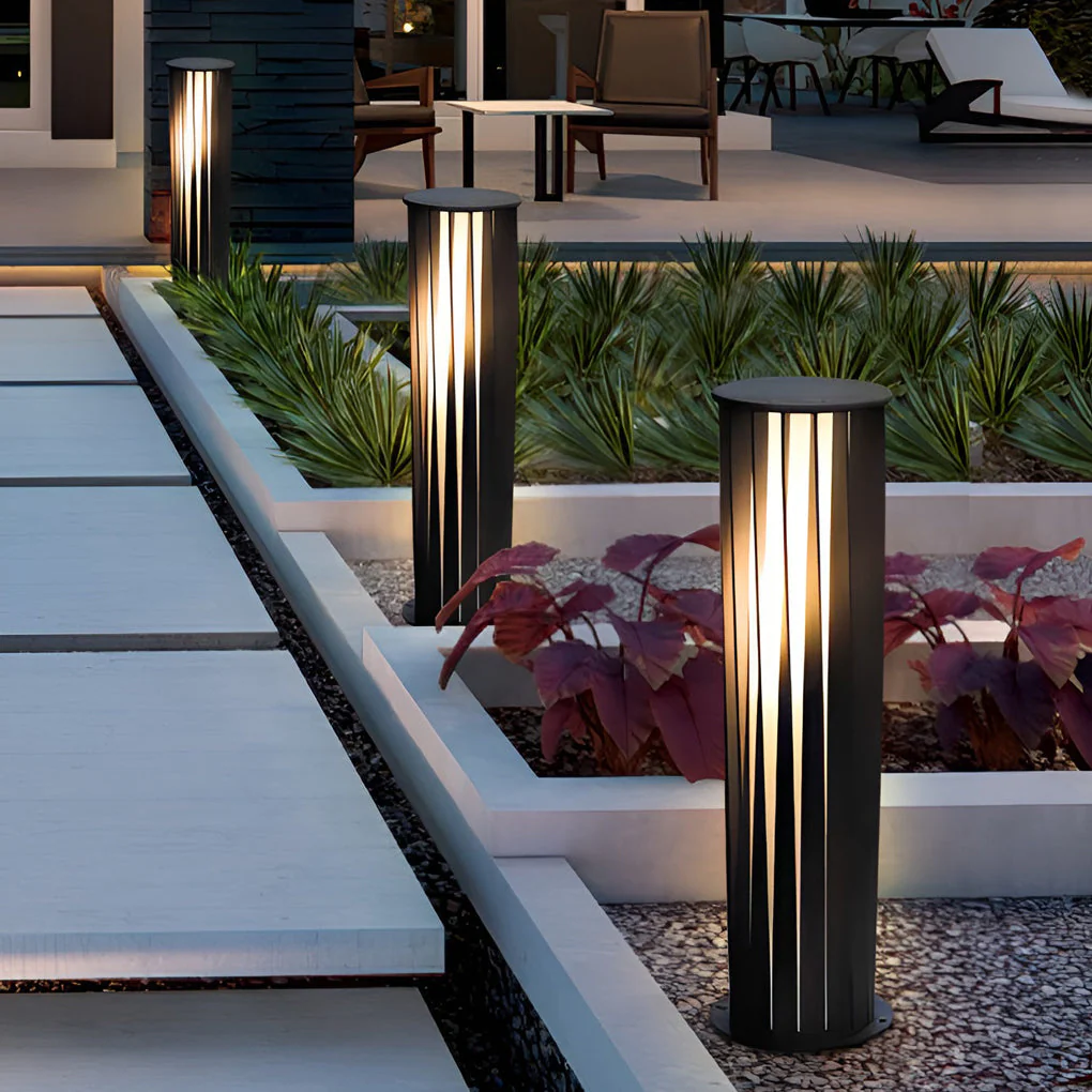 Bethany Geometric Cage LED Outdoor Pathway Lights - Image 2