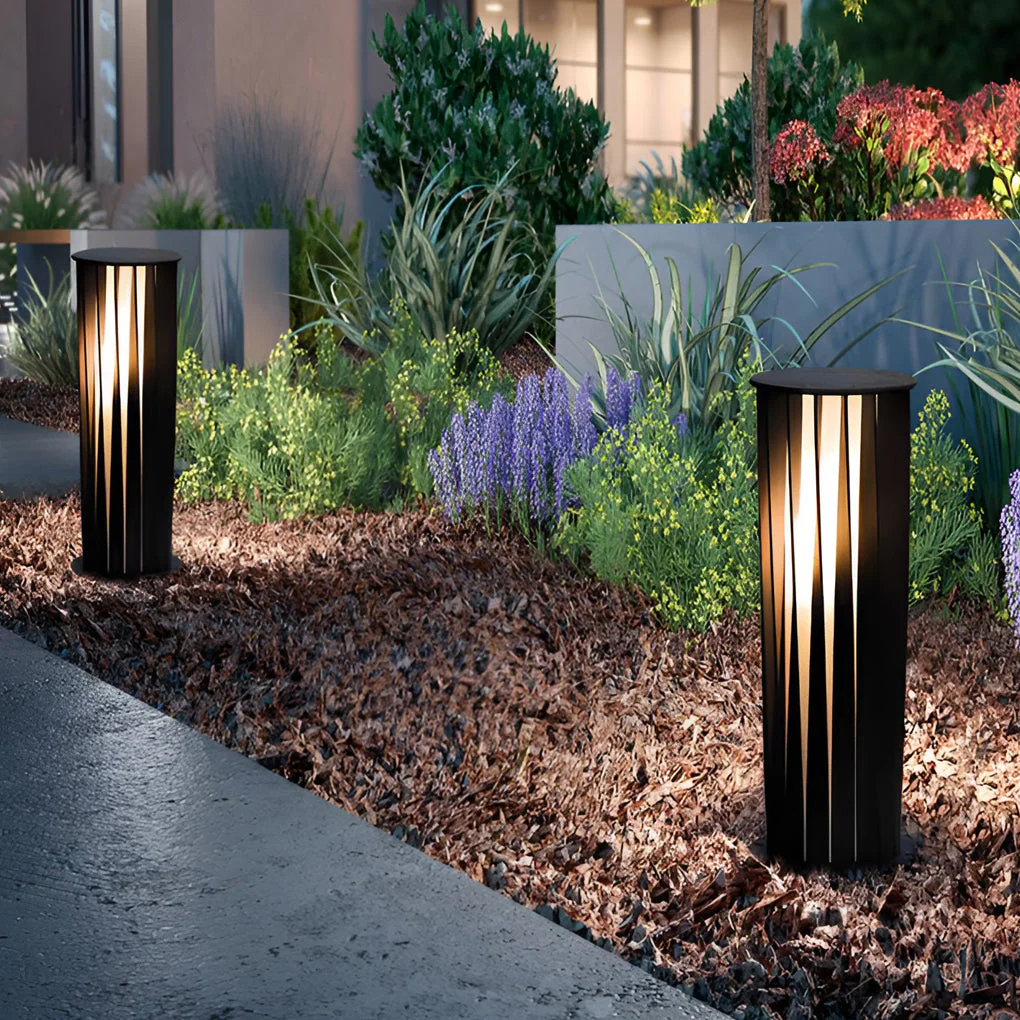 Bethany Geometric Cage LED Outdoor Pathway Lights - Image 4