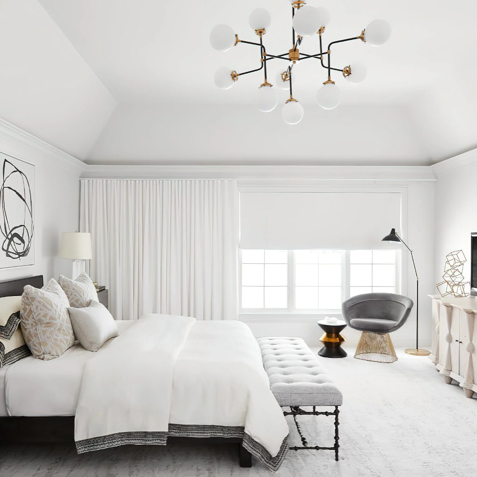 Bistro Contemporary Glass Chandelier - Image 13