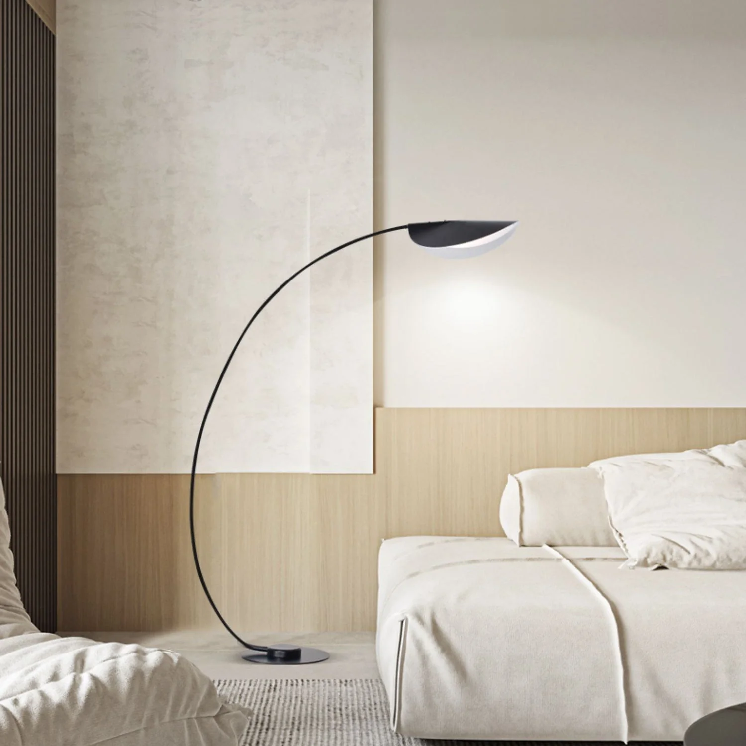 Black Contemporary Floor Lamp - Image 10