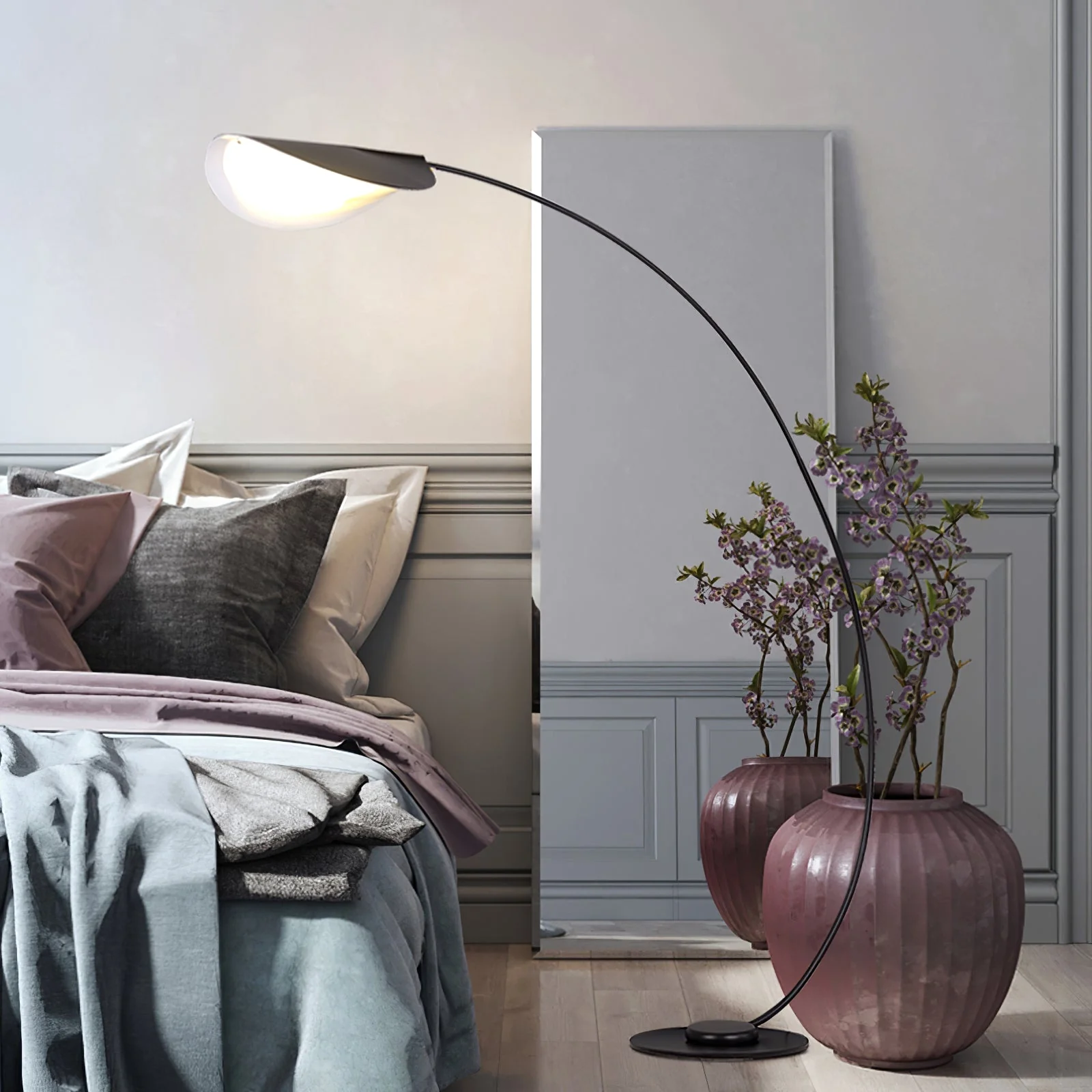 Black Contemporary Floor Lamp - Image 11