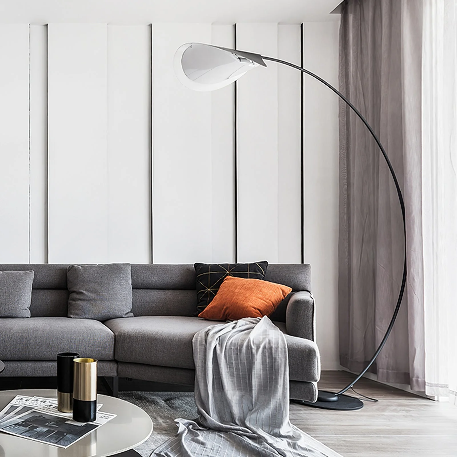 Black Contemporary Floor Lamp - Image 17