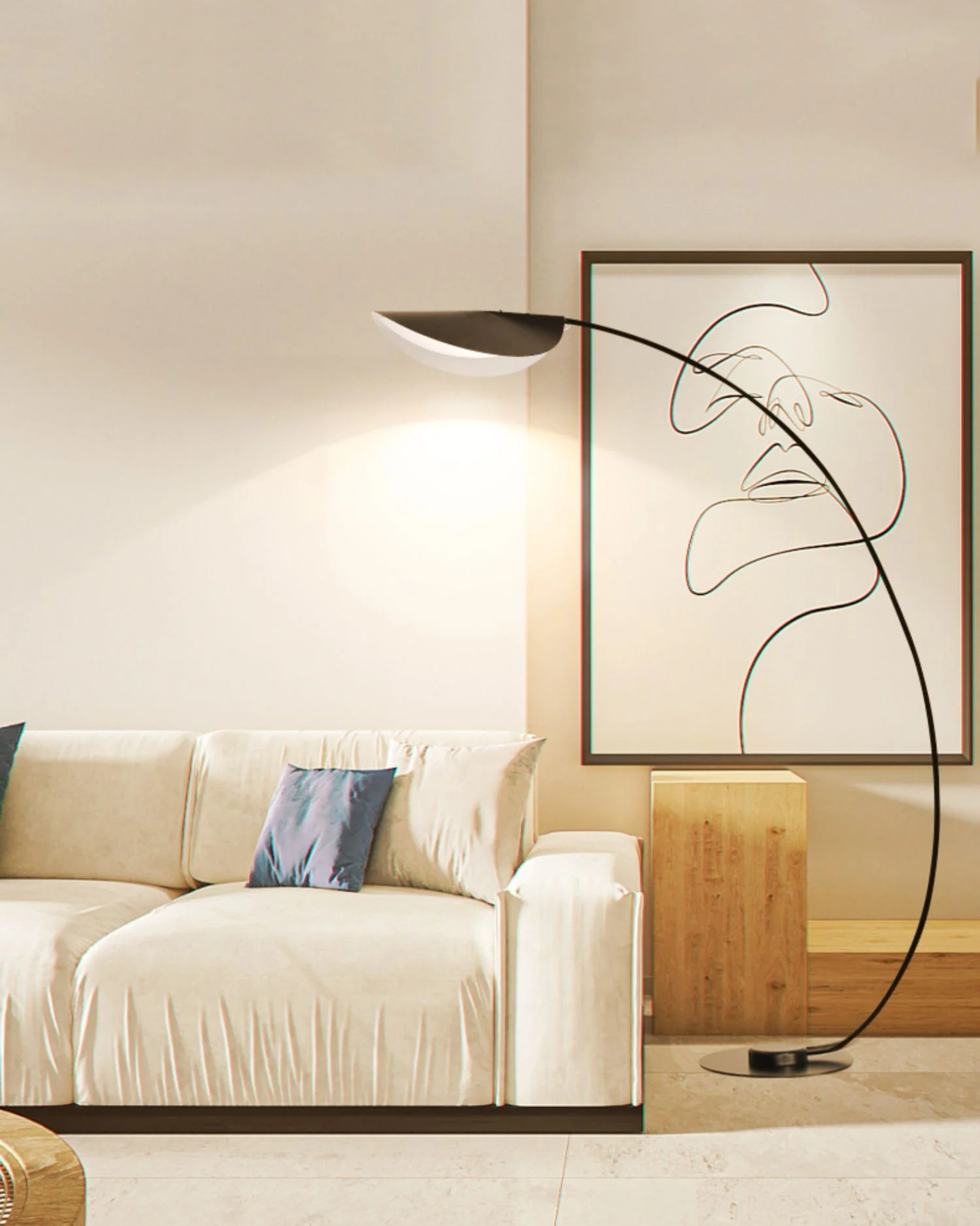 Black Contemporary Floor Lamp - Image 19