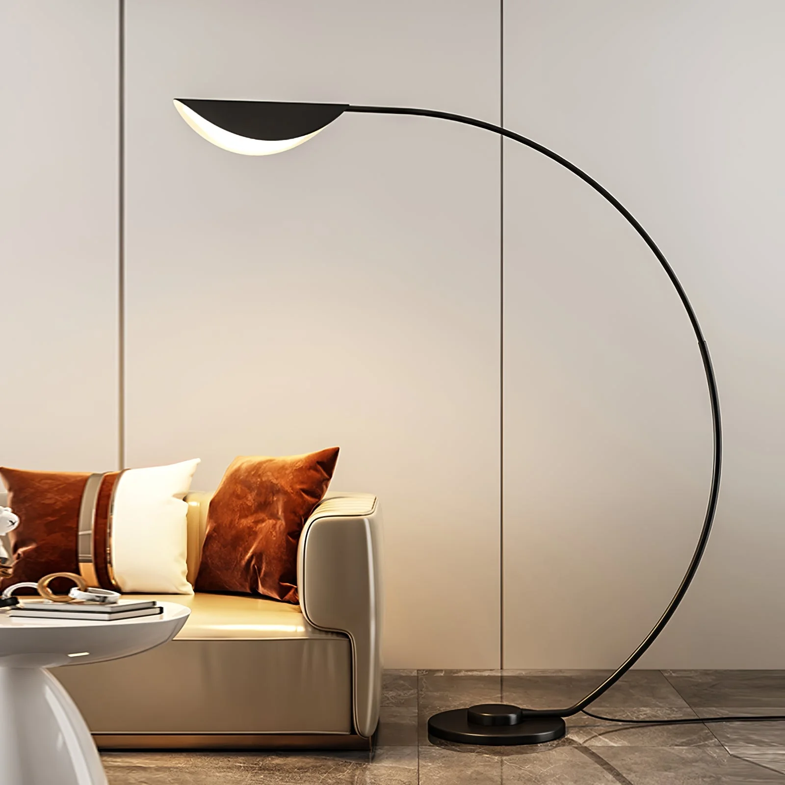 Black Contemporary Floor Lamp - Image 2