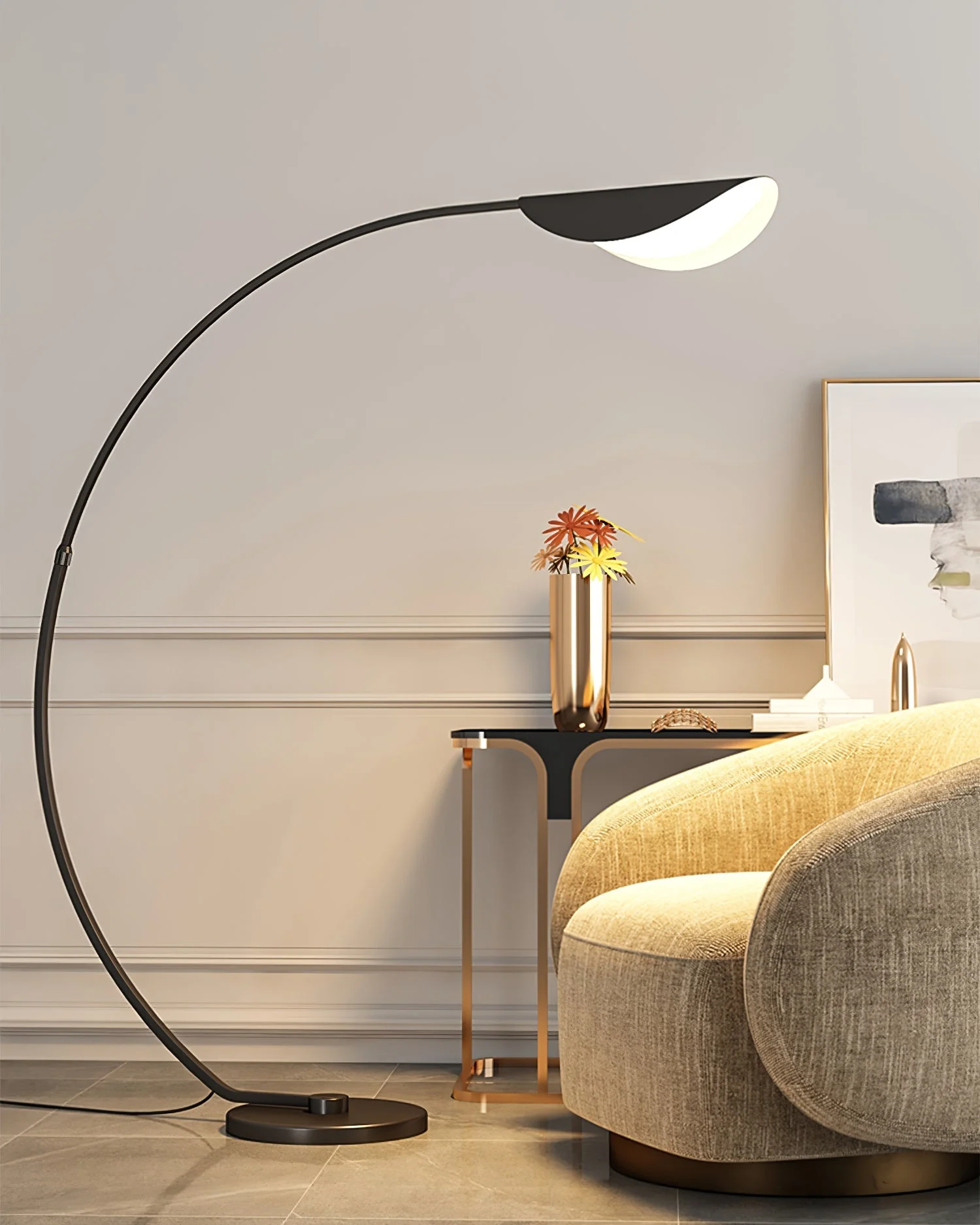 Black Contemporary Floor Lamp - Image 24