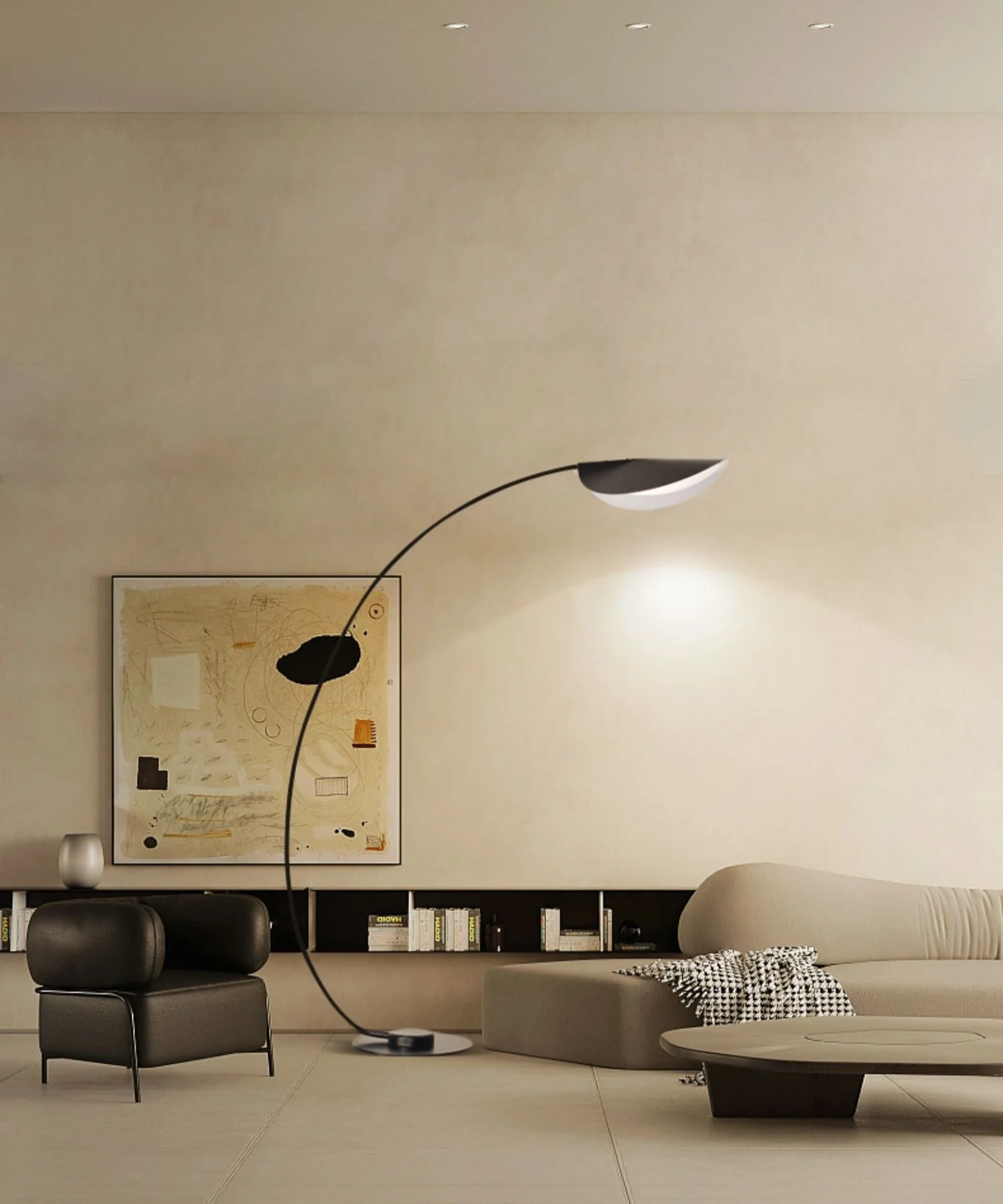 Black Contemporary Floor Lamp - Image 25
