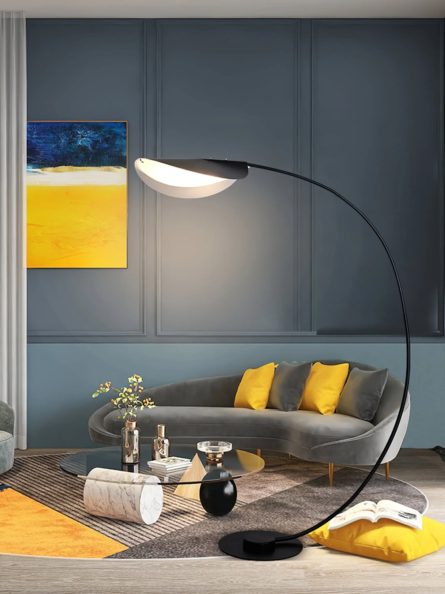 Black Contemporary Floor Lamp - Image 26