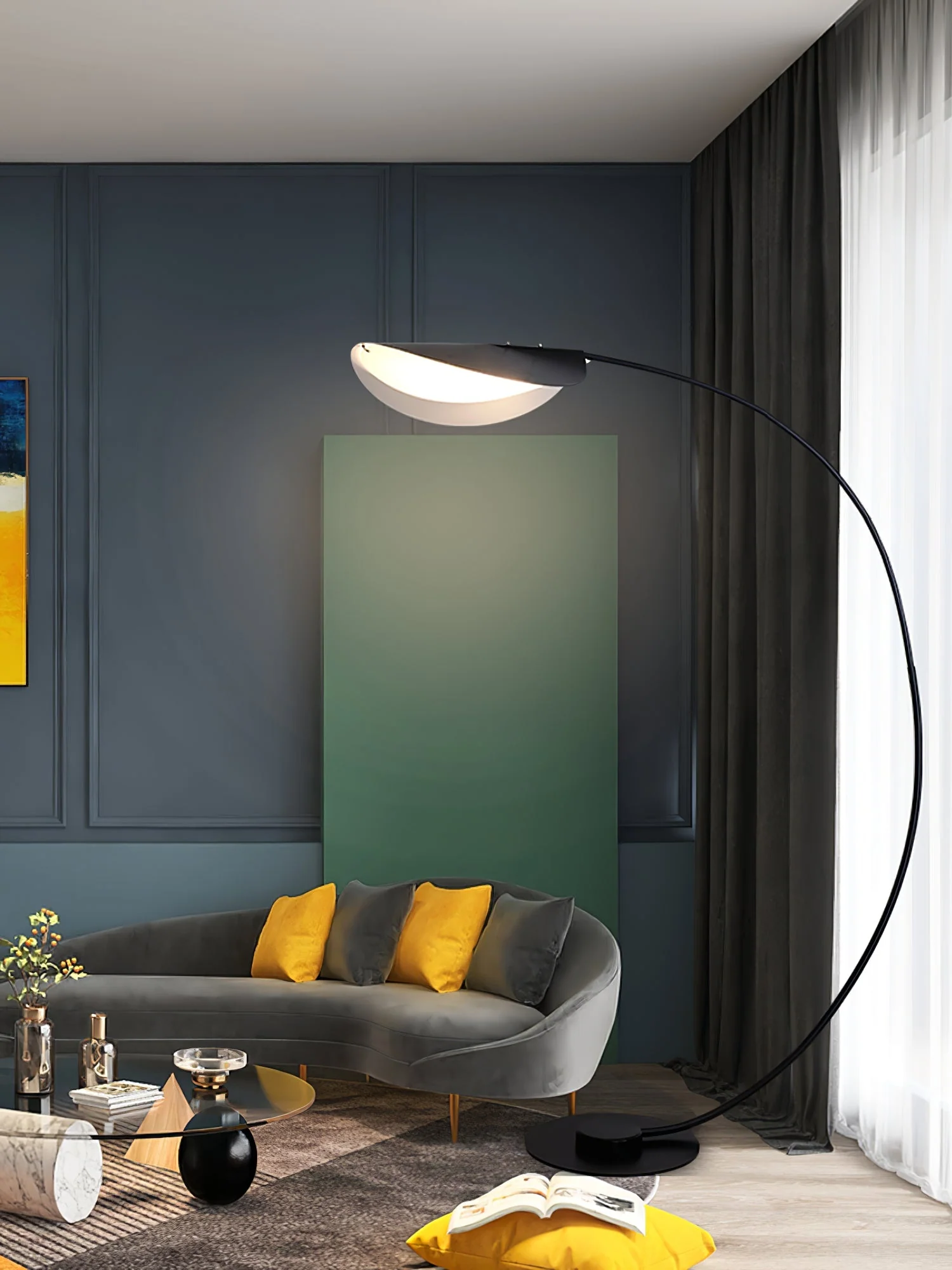 Black Contemporary Floor Lamp - Image 33