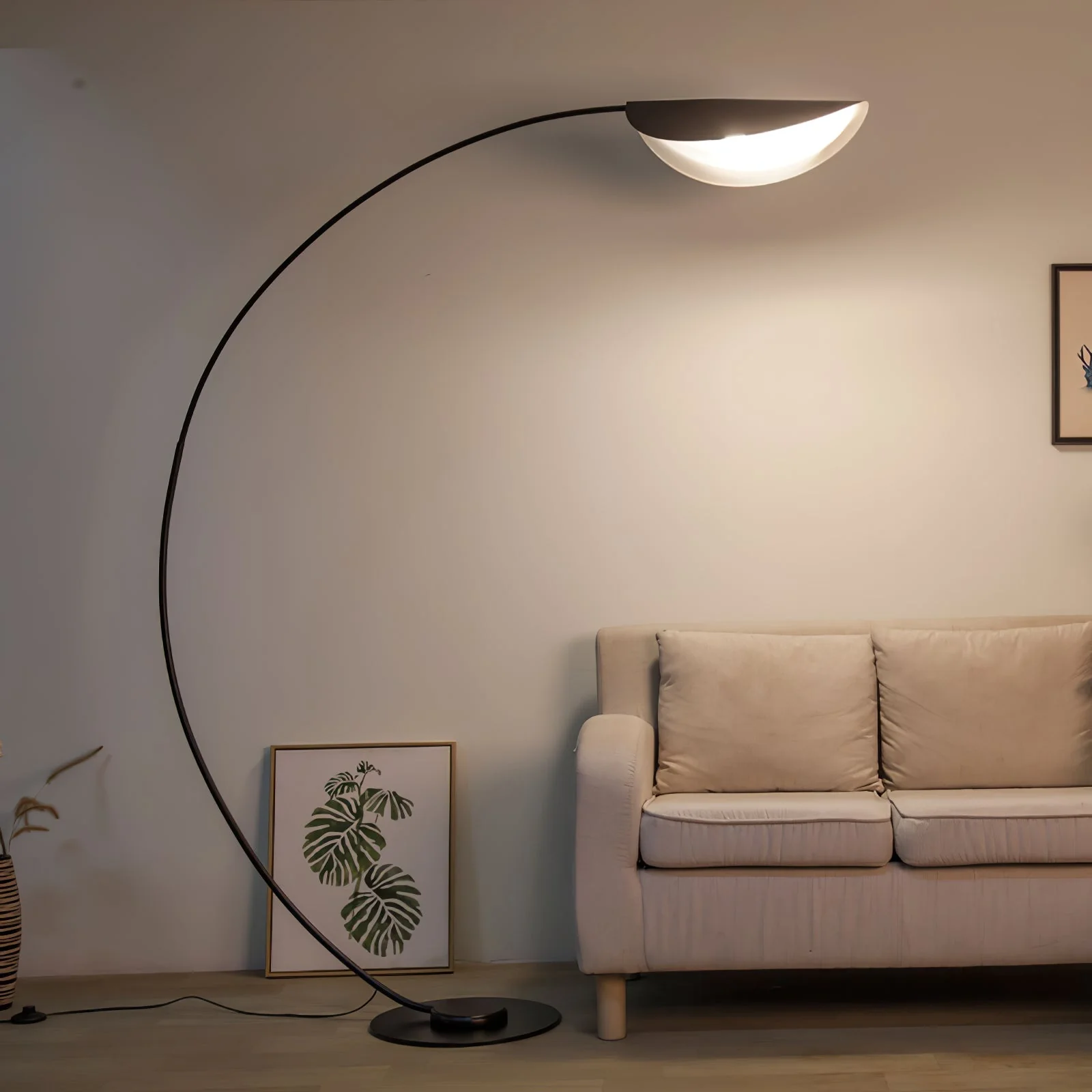 Black Contemporary Floor Lamp - Image 7