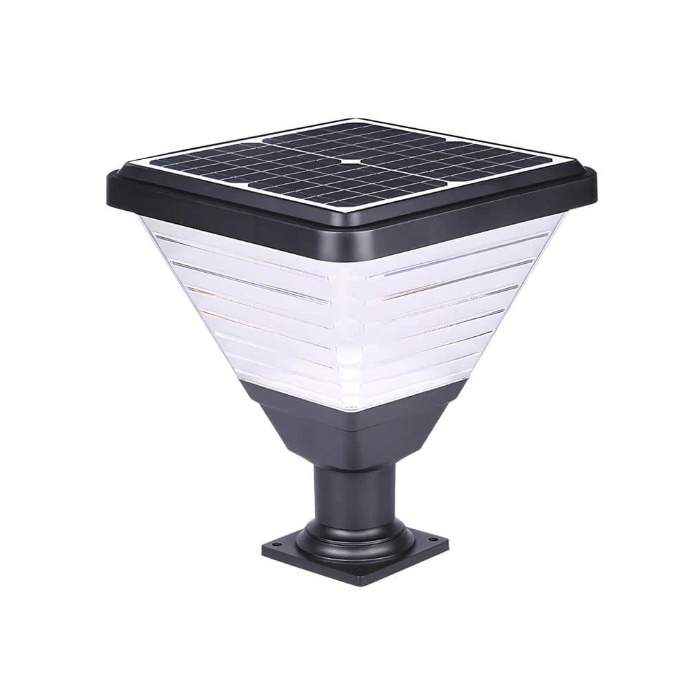 Garder Square Solar LED Outdoor Pier Post Light - Image 6