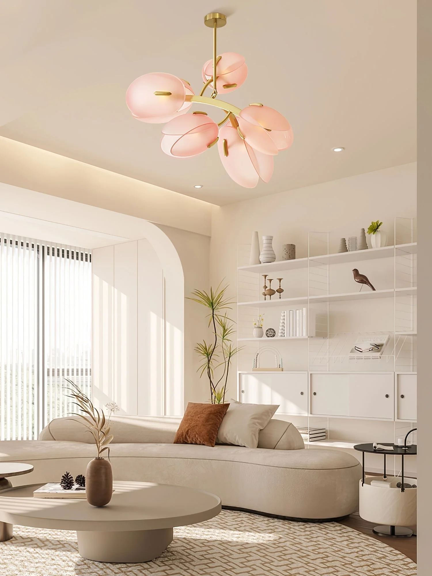 Blossom Contemporary Glass Chandelier - Image 16