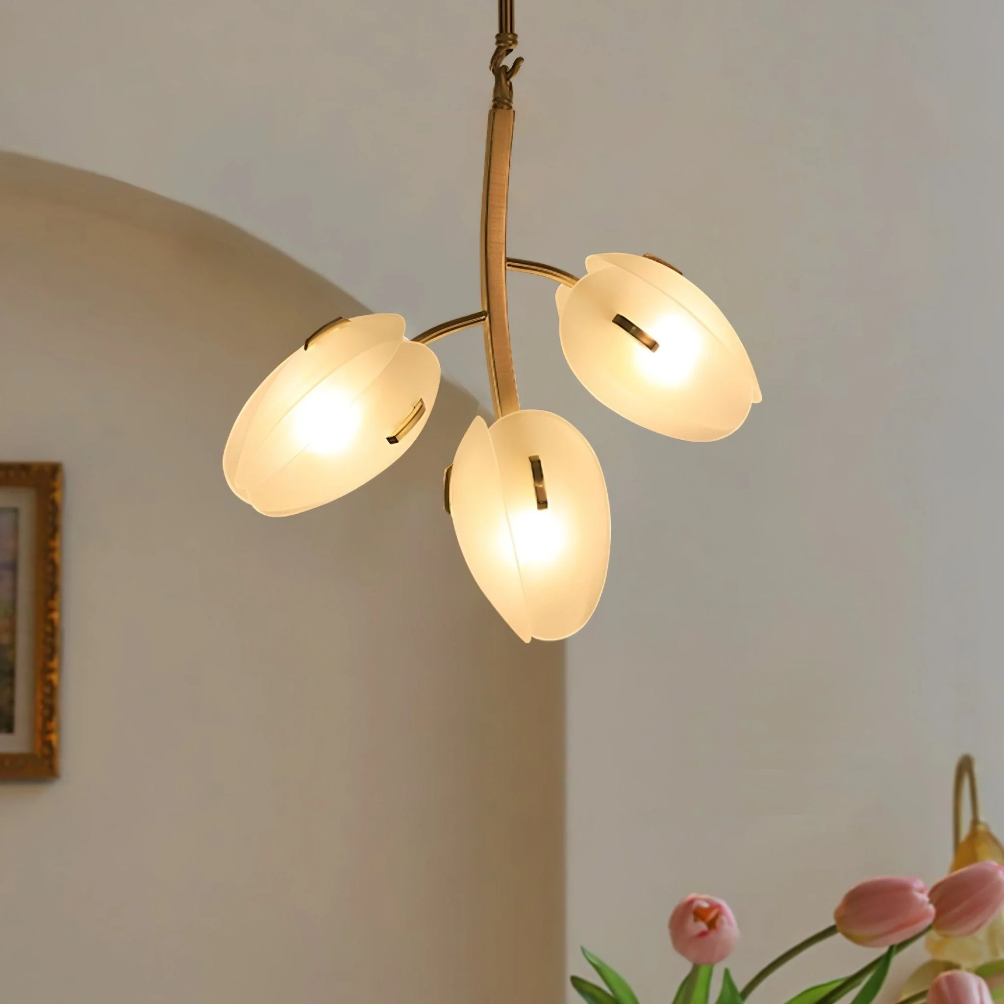 Blossom Contemporary Glass Chandelier - Image 2