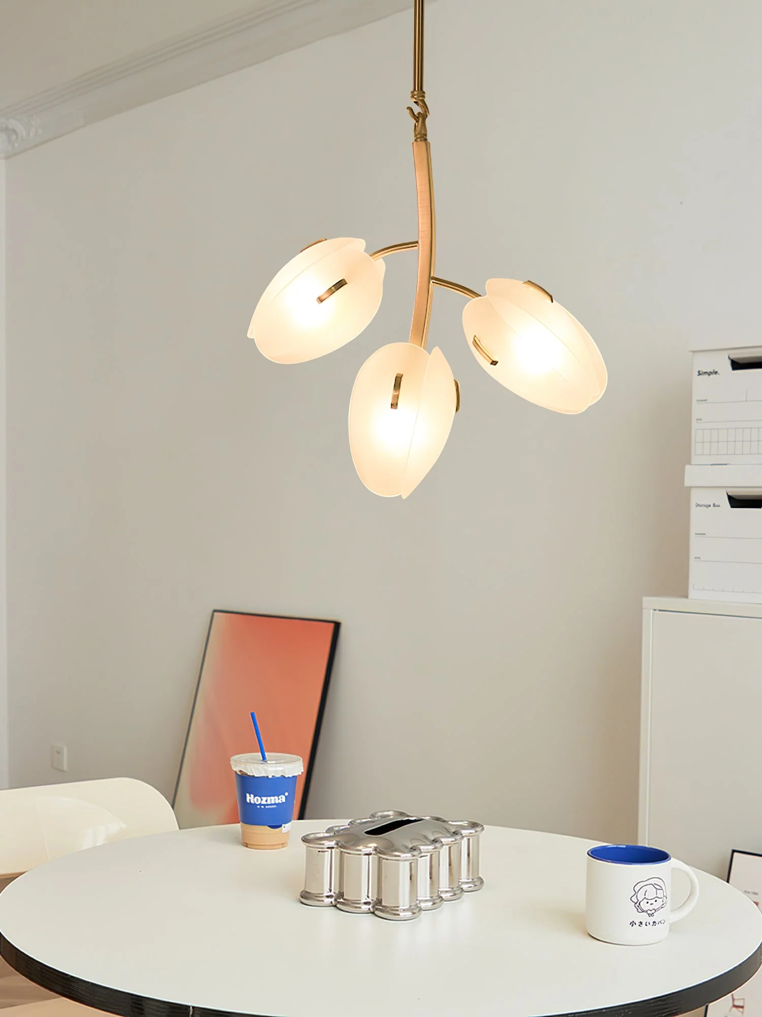 Blossom Contemporary Glass Chandelier - Image 3