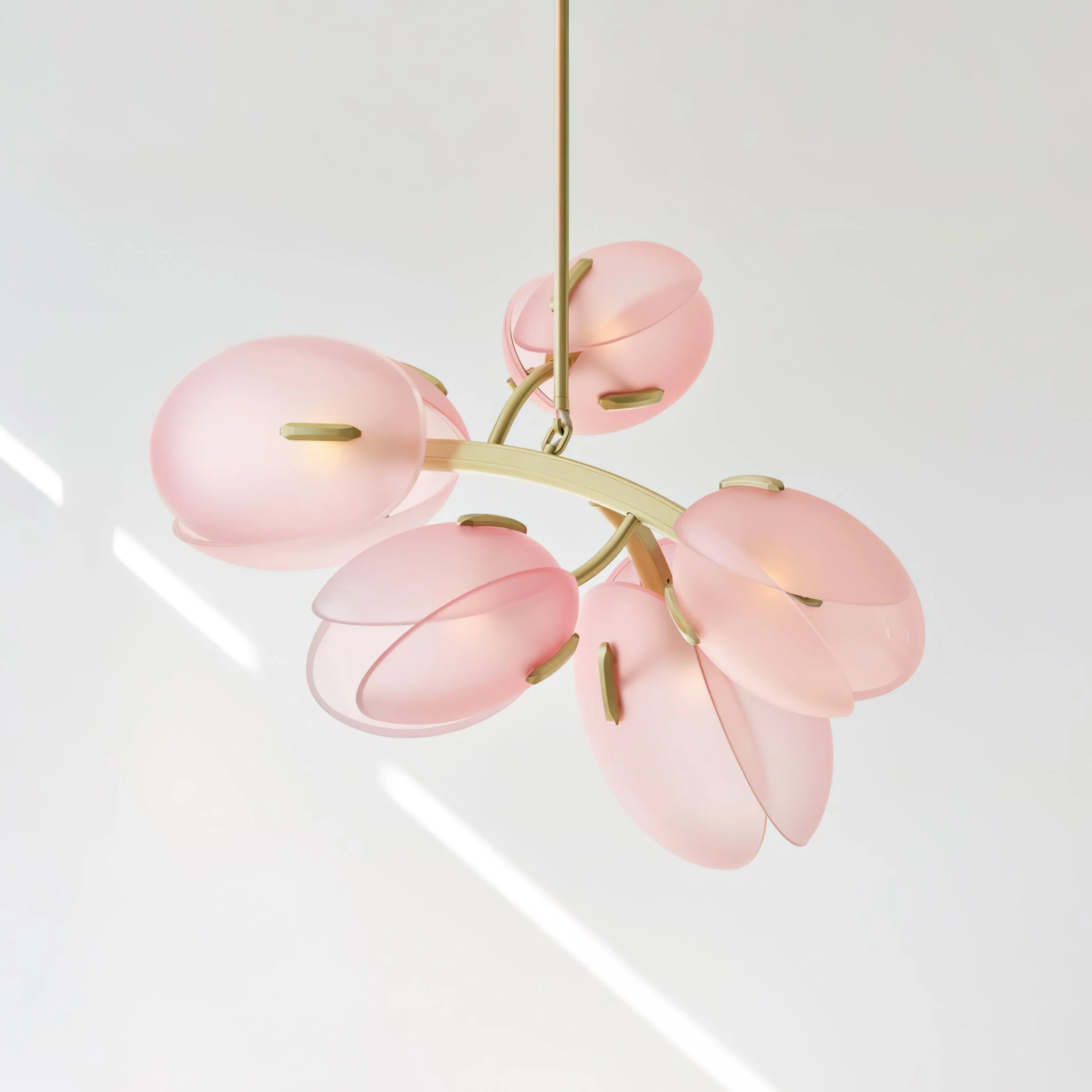 Blossom Contemporary Glass Chandelier - Image 4