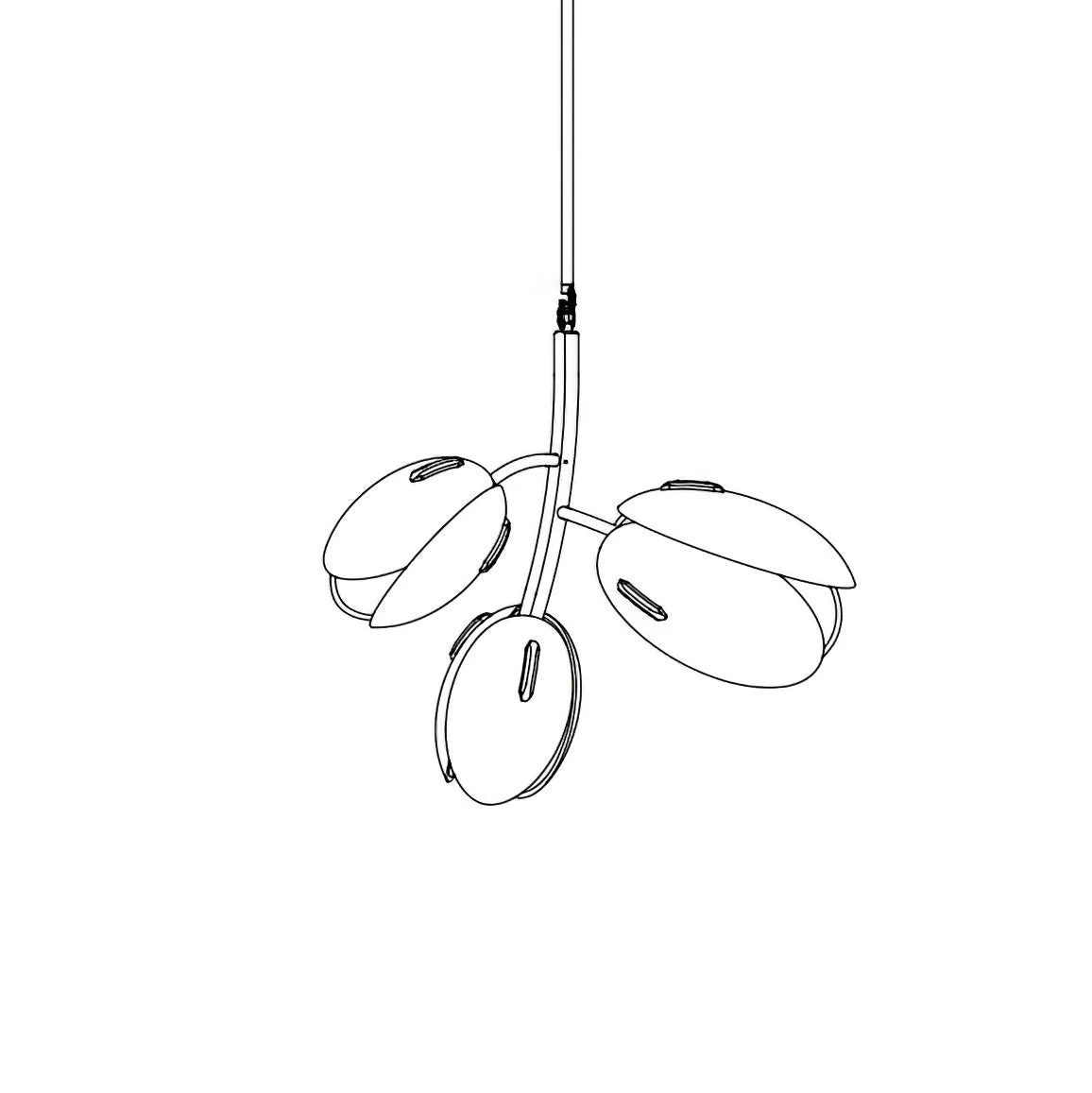 Blossom Contemporary Glass Chandelier - Image 49