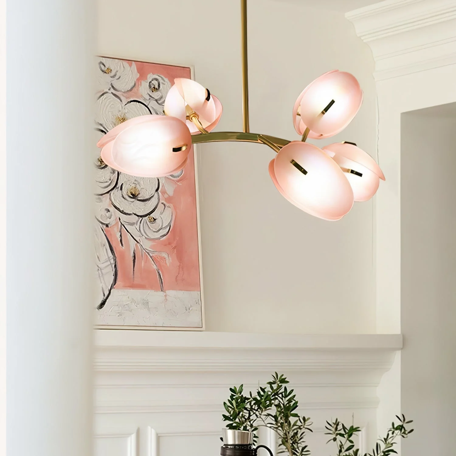 Blossom Contemporary Glass Chandelier - Image 67