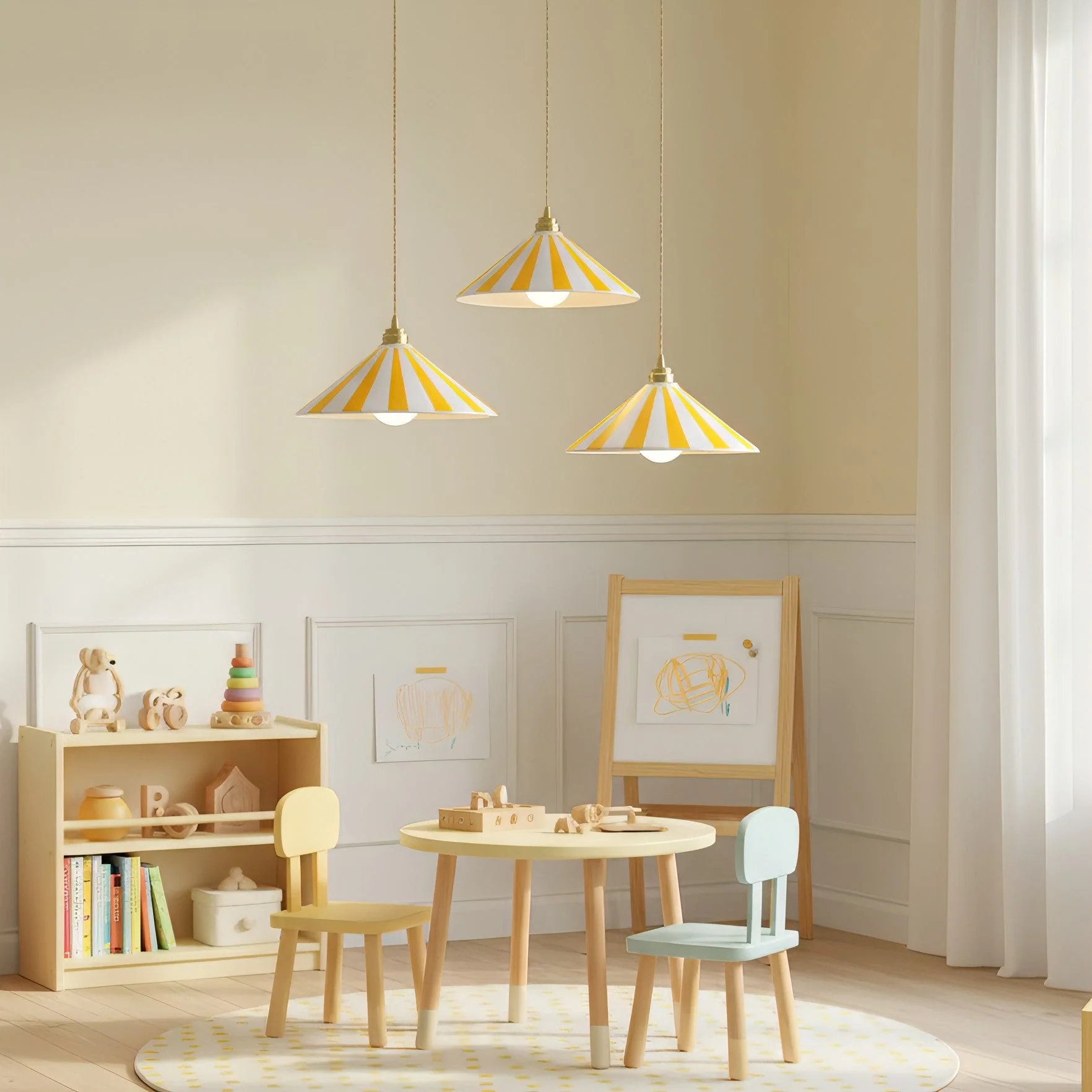 Bobine Modern Brass Pendant Light - Image 4