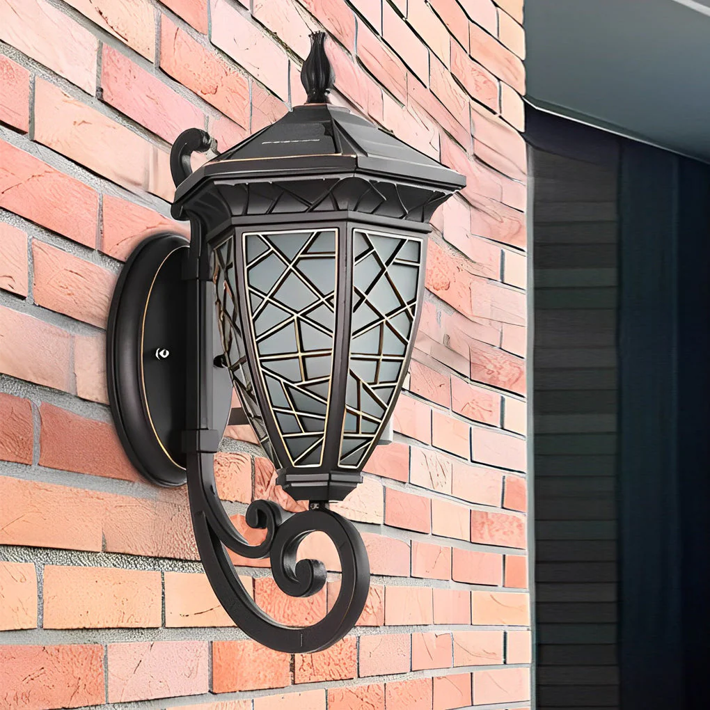 Bond Retro Pattern American Style Outdoor Wall Lamp - Image 14
