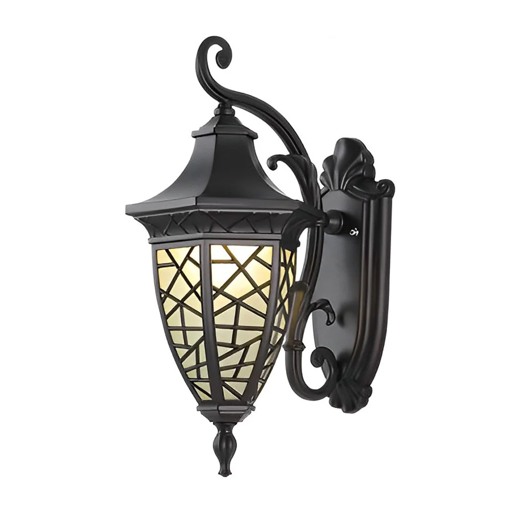 Bond Retro Pattern American Style Outdoor Wall Lamp - Image 4