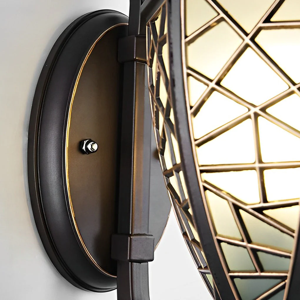 Bond Retro Pattern American Style Outdoor Wall Lamp - Image 6