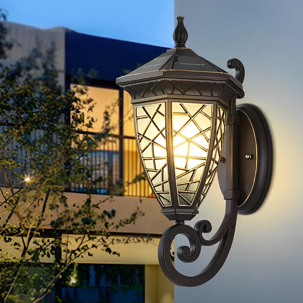 Bond Retro Pattern American Style Outdoor Wall Lamp - Image 8