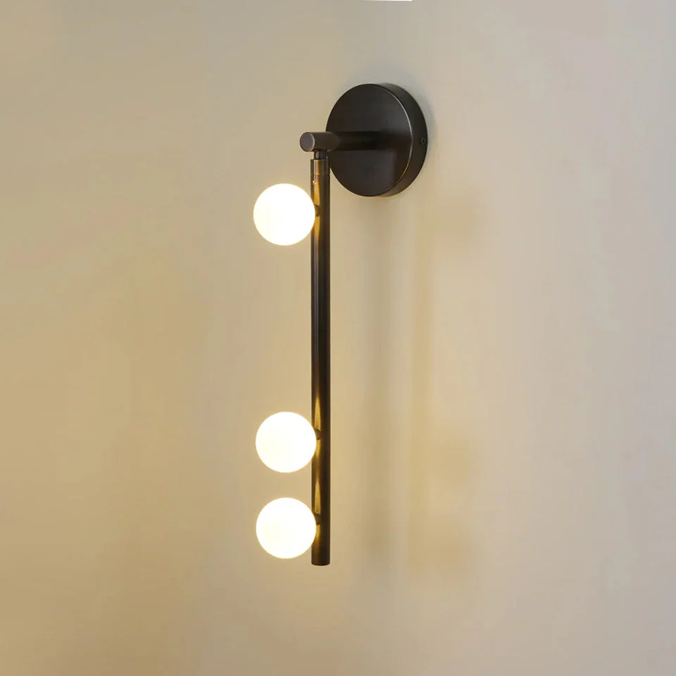 Rory Modern Minimalist Tube Brass Glass Wall Lamp - Image 41