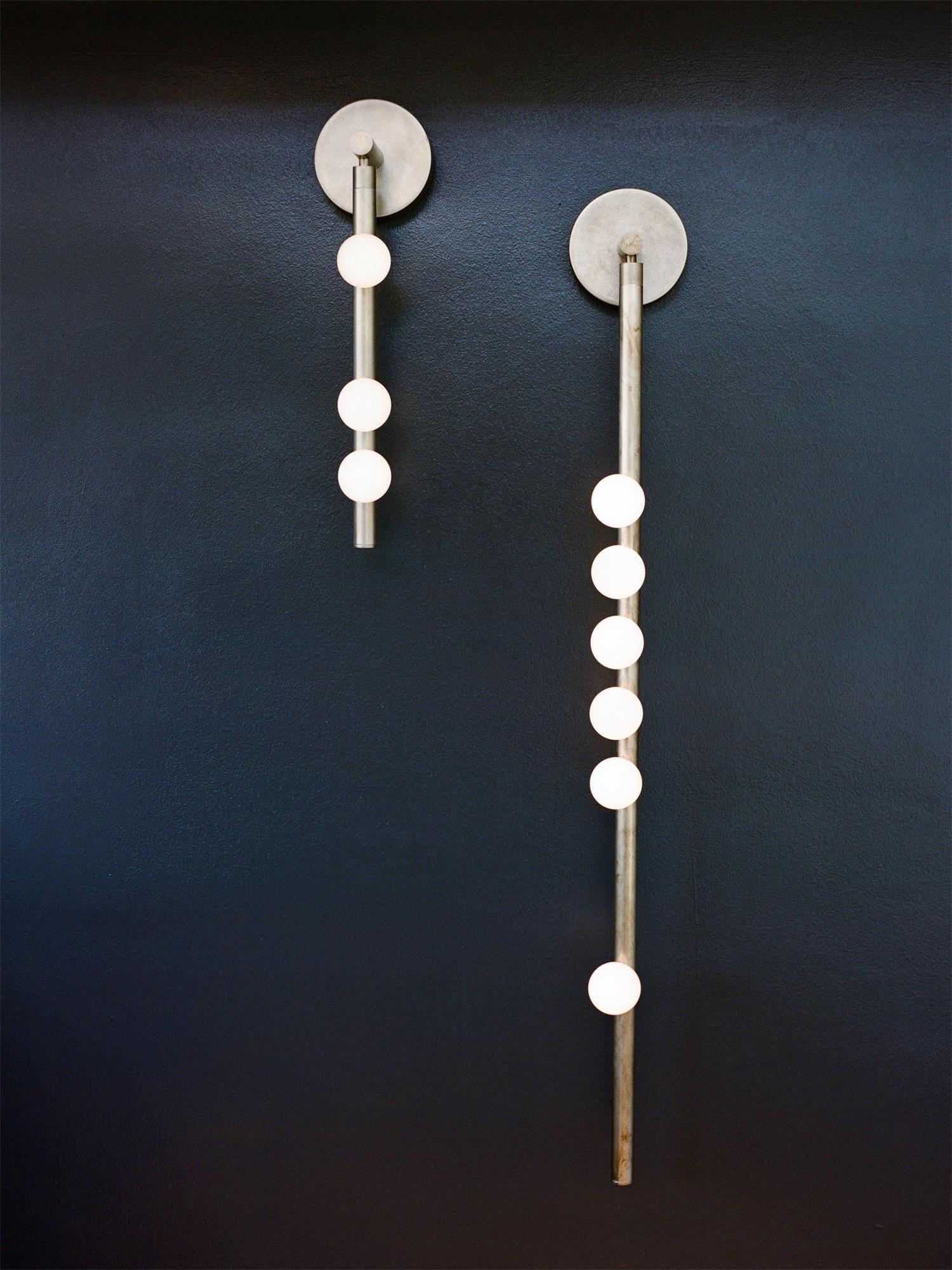 Rory Modern Minimalist Tube Brass Glass Wall Lamp - Image 71