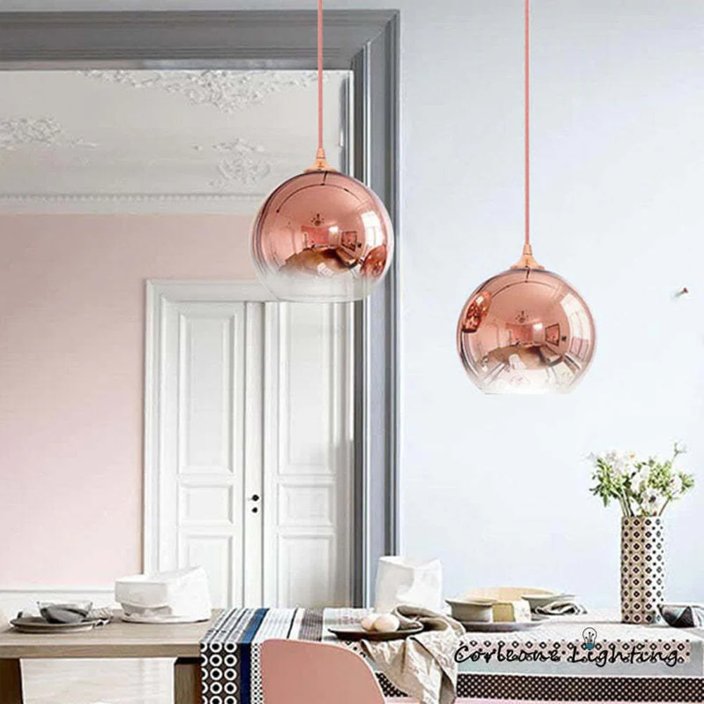 Brina Frosted Balloon Pendant Light Gradient - Image 12