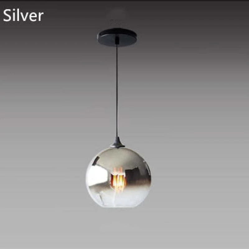 Brina Frosted Balloon Pendant Light Gradient - Image 15