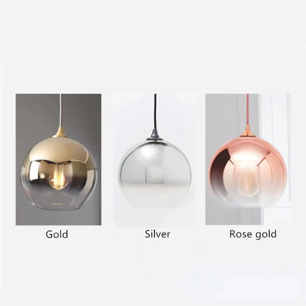 Brina Frosted Balloon Pendant Light Gradient - Image 5