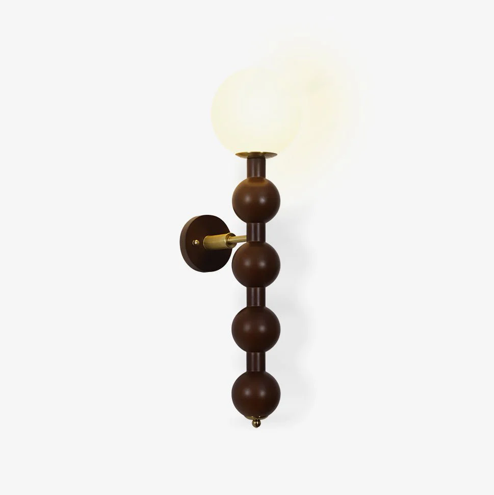 Olaeia Modern Minimalist Bubbly Wooden Glass Wall Lamp - Image 14