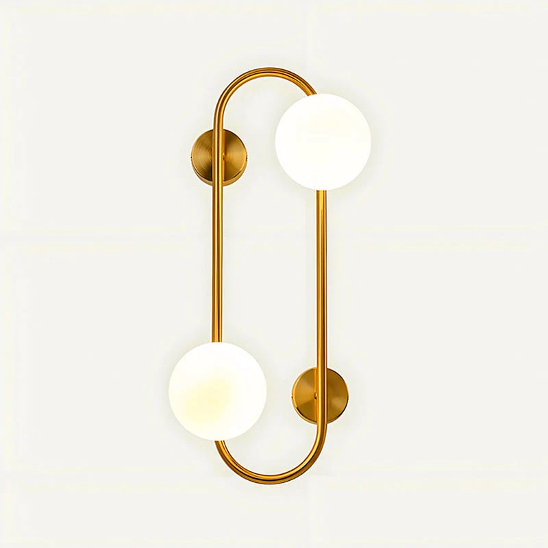Buch Contemporary Brass Glass Wall Light - Image 10