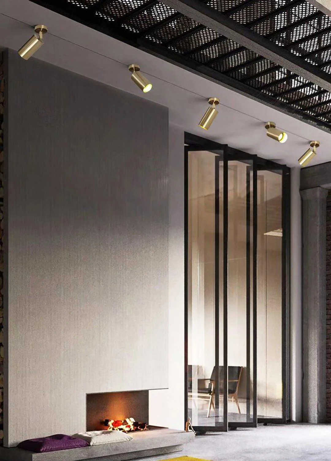 Cacaryra Modern Minimalist Brass Ceiling Lamp - Image 25
