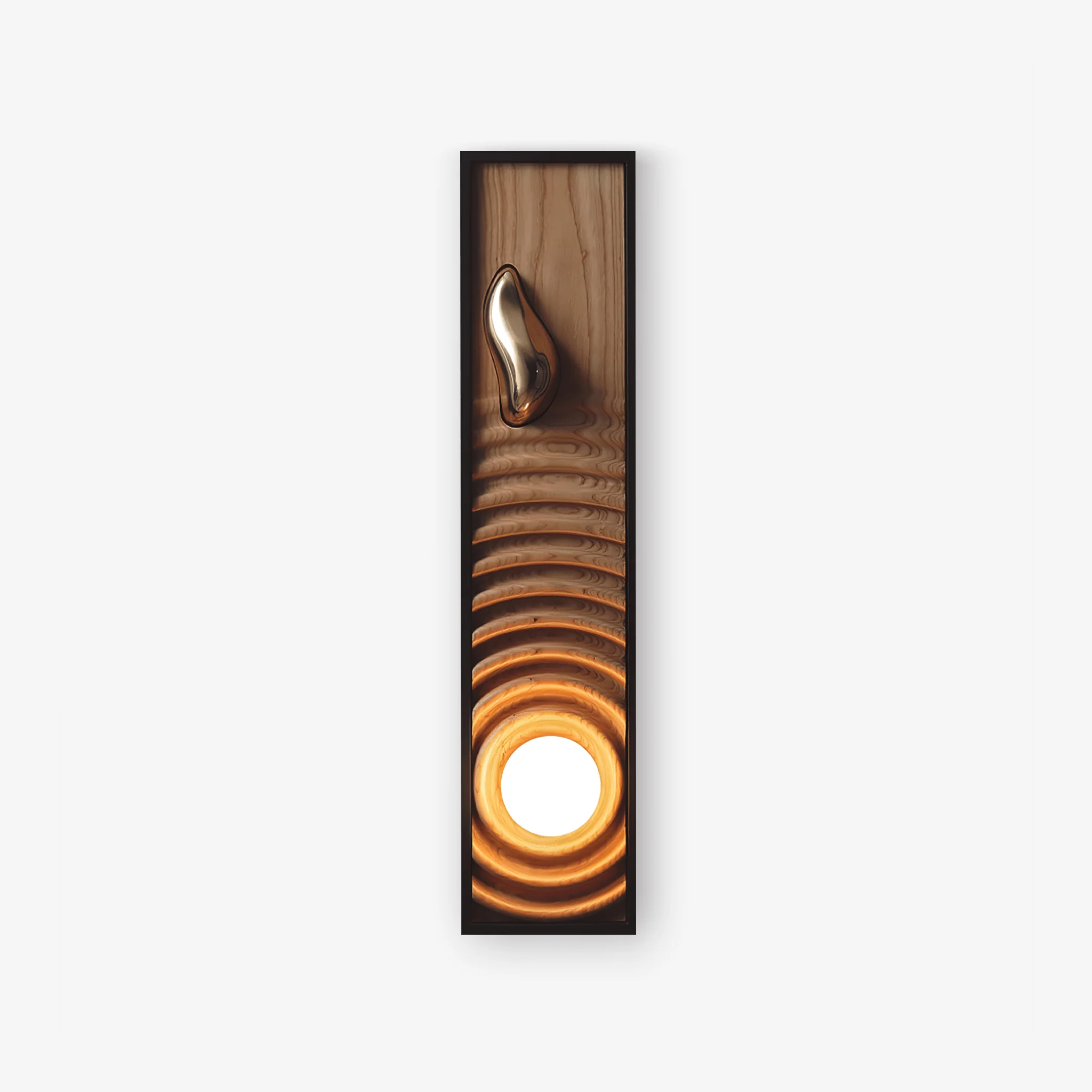 Caleb Vintage Wood Wall Lamp