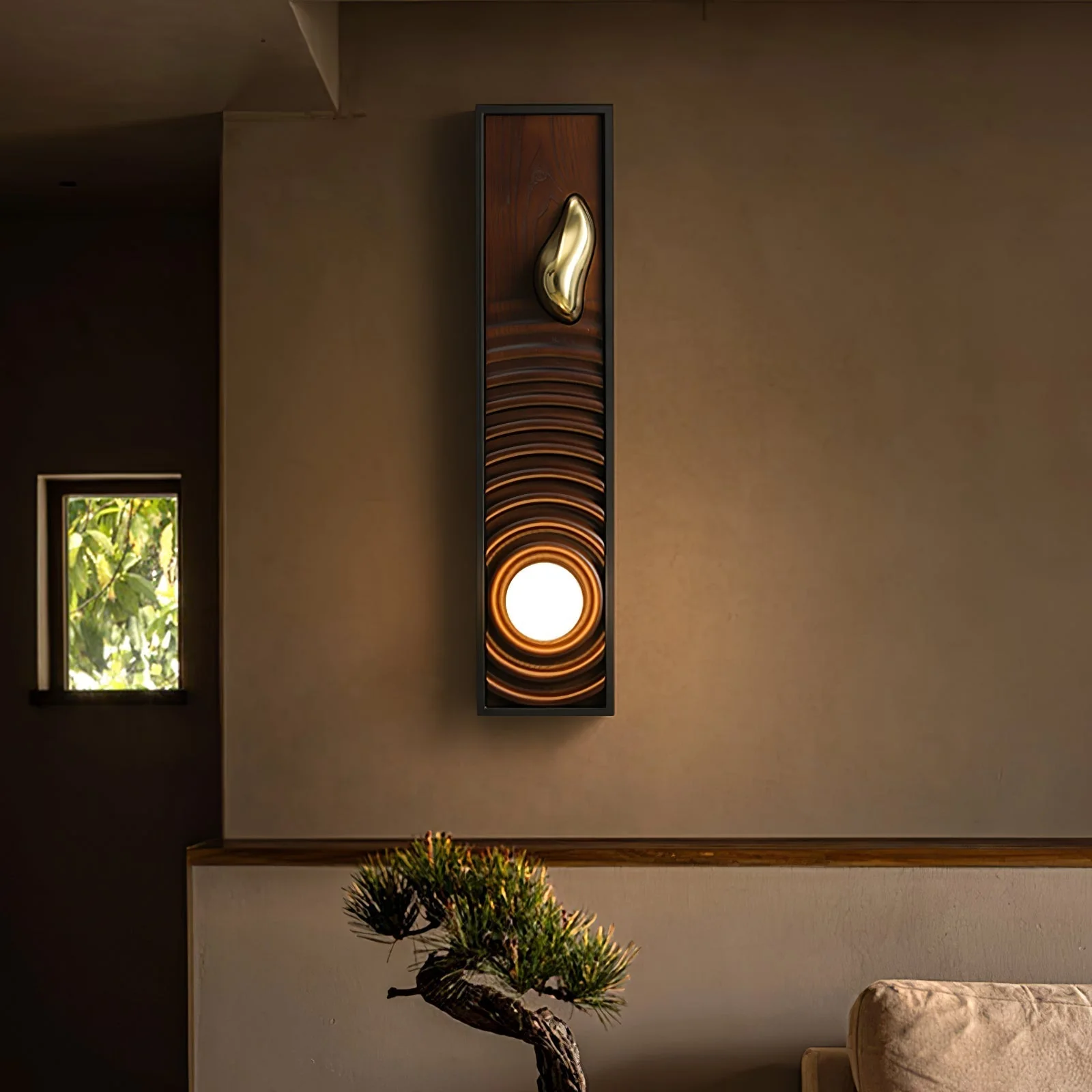 Caleb Vintage Wood Wall Lamp - Image 13