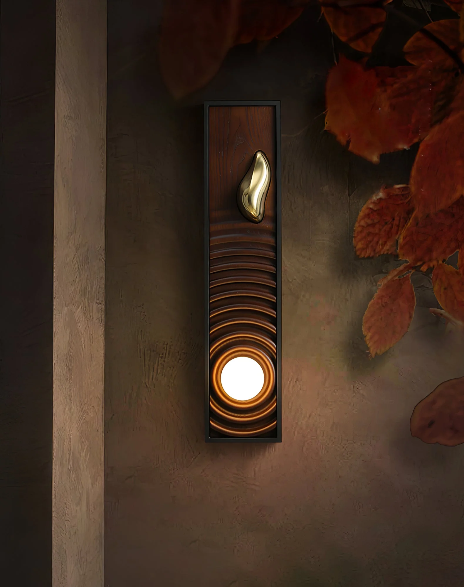 Caleb Vintage Wood Wall Lamp - Image 15