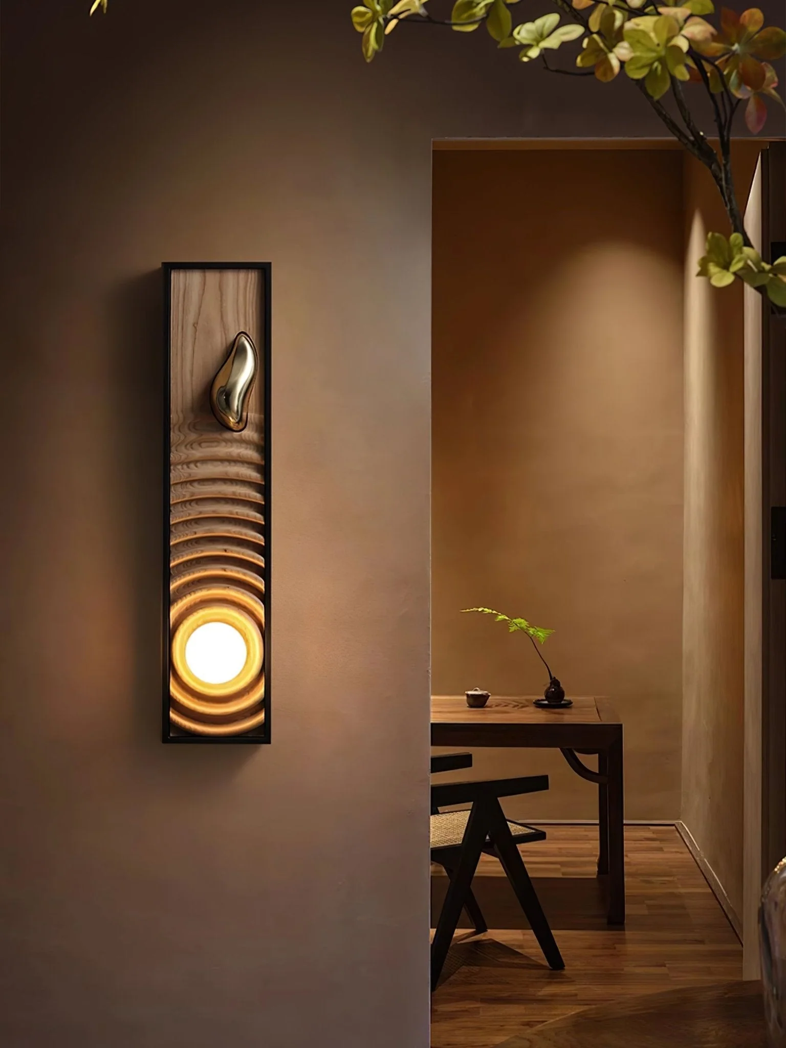 Caleb Vintage Wood Wall Lamp - Image 16