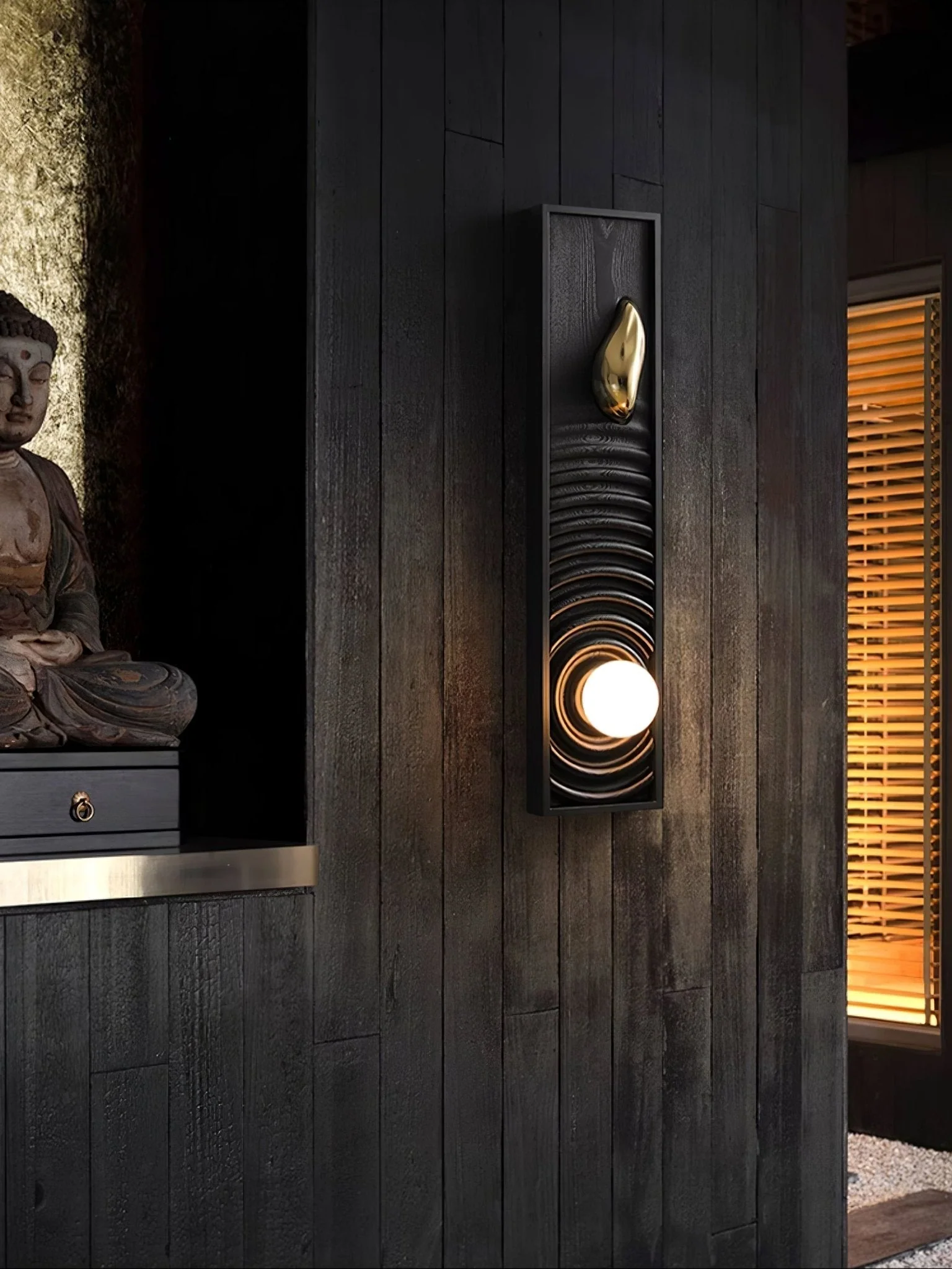 Caleb Vintage Wood Wall Lamp - Image 18