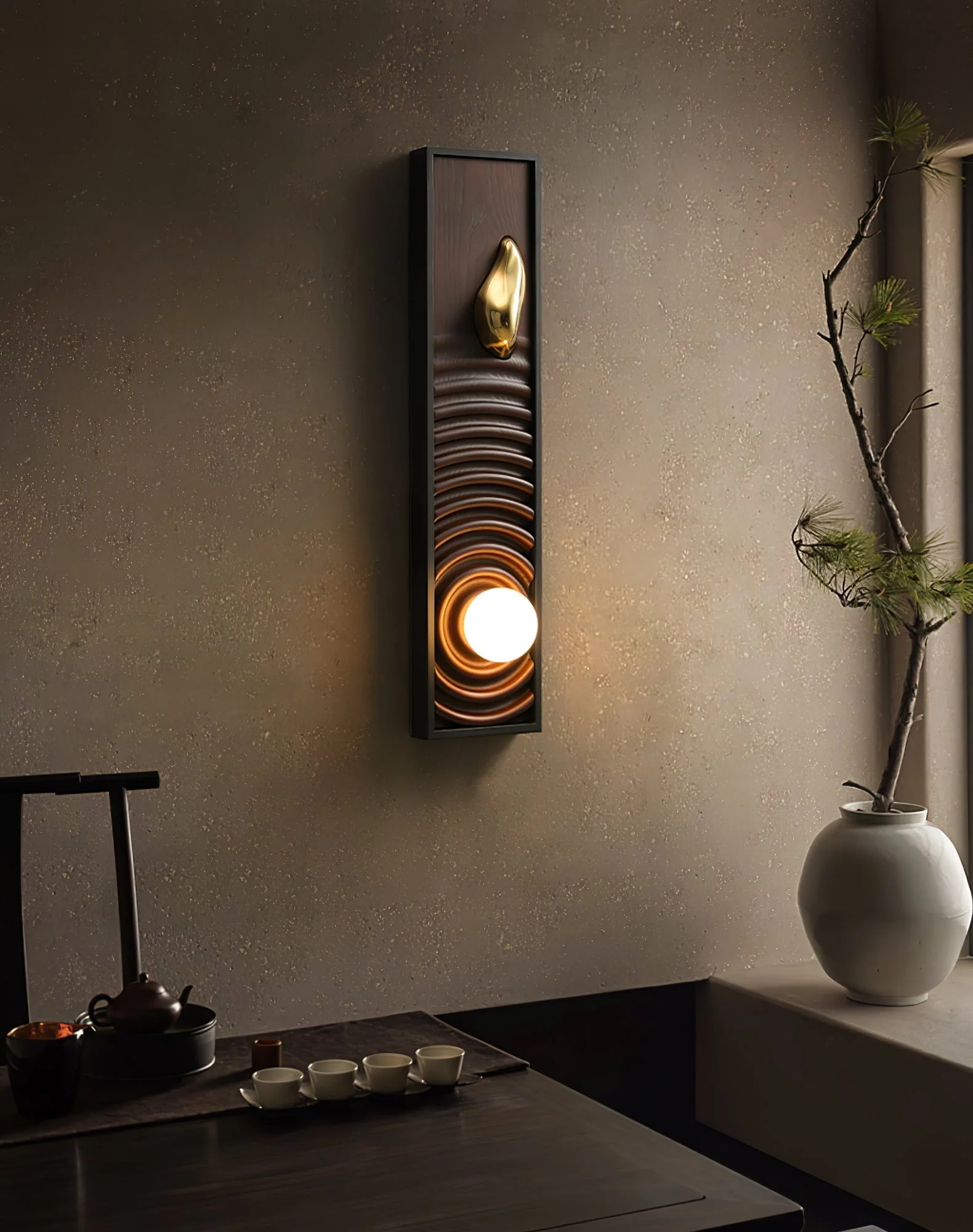 Caleb Vintage Wood Wall Lamp - Image 26
