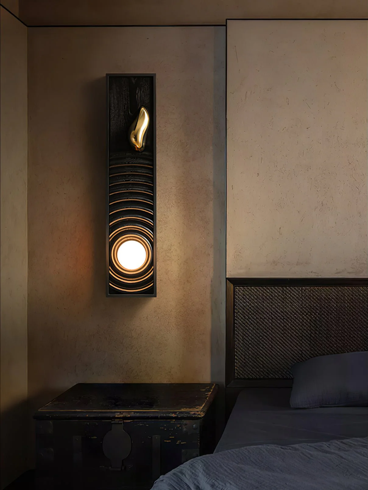Caleb Vintage Wood Wall Lamp - Image 6