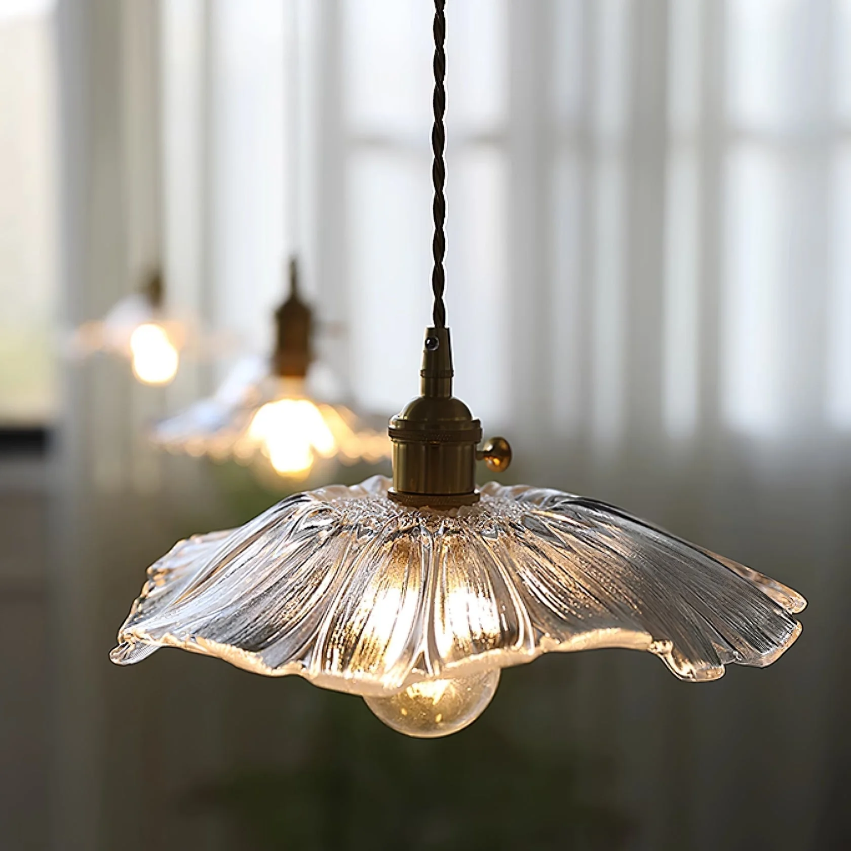 Calia Flower Glass Ceiling/Pendant Light - Image 32