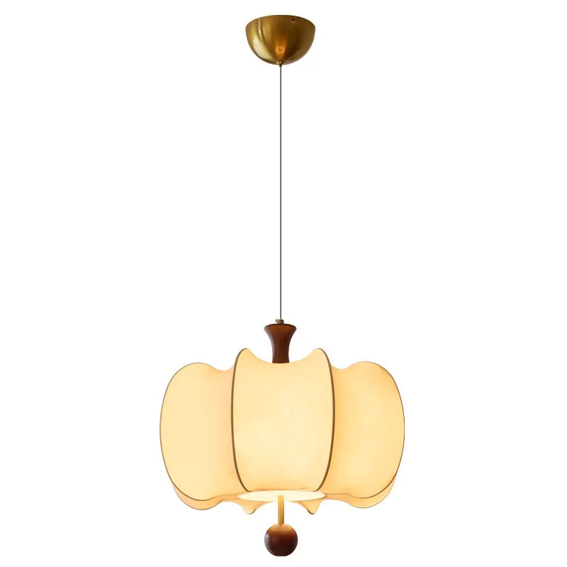 Calithra Fabric Wood Pendant Light - Image 13