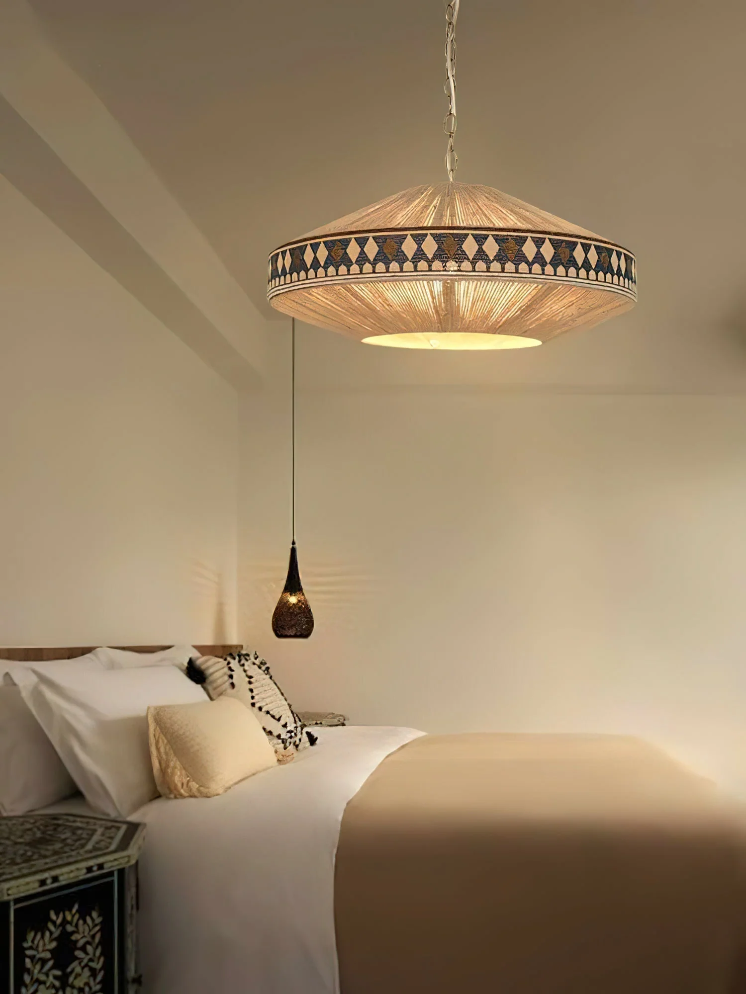 Calyce Fabric Cozy Pendant Lamp - Image 14