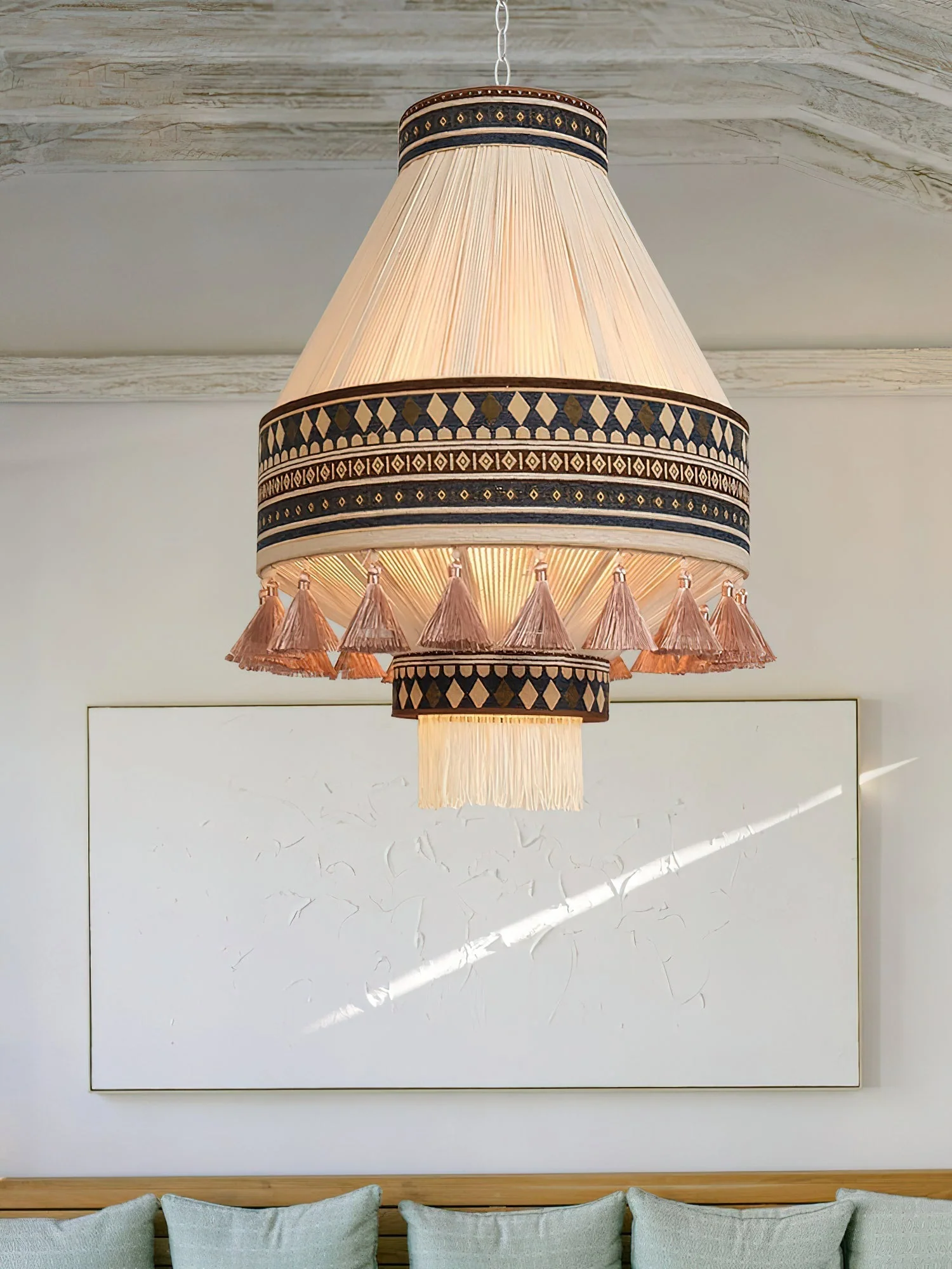 Calyce Fabric Cozy Pendant Lamp - Image 6