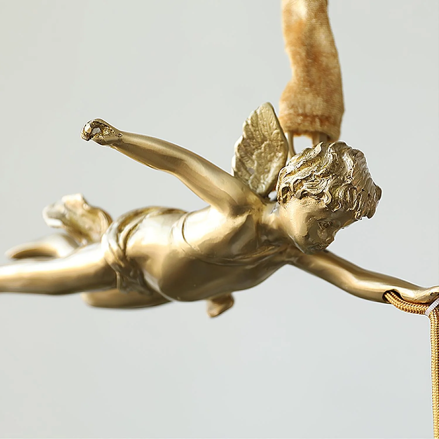 Calytra Brass & Crystal Artistic Pendant Light - Image 3