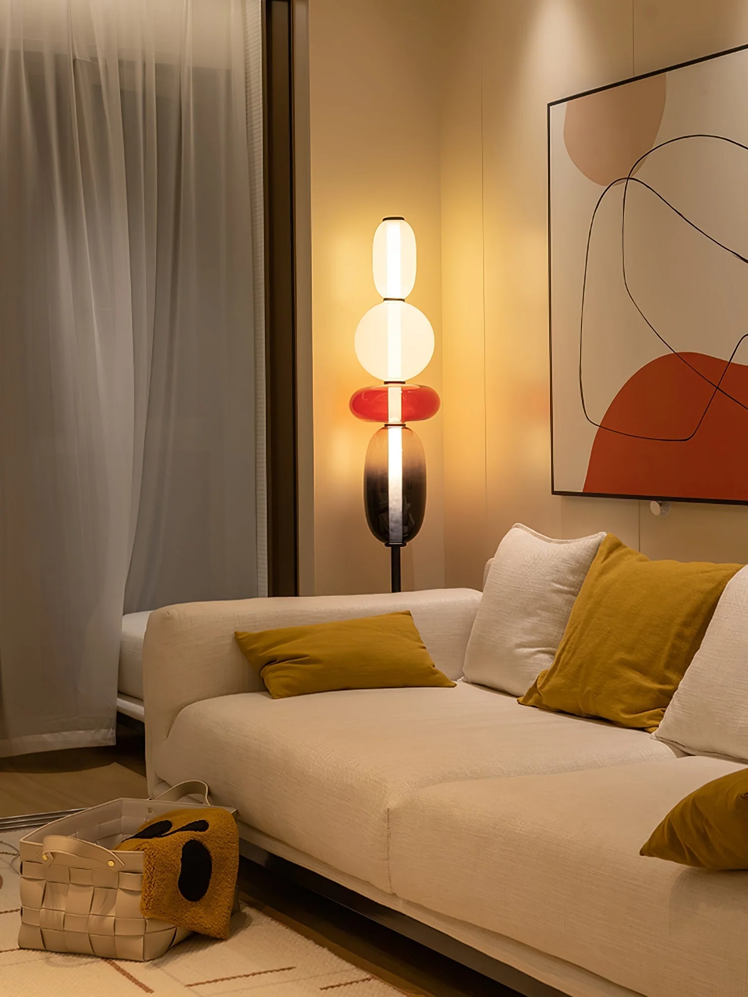 Candied Modern Glass Floor Lamp - Image 11