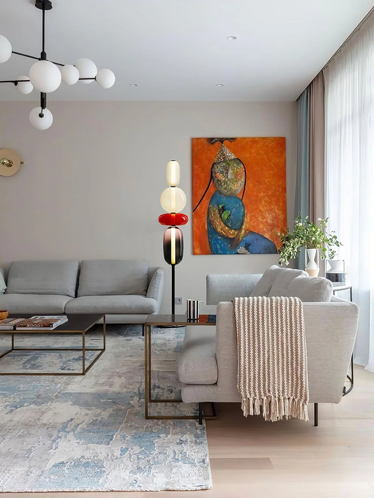 Candied Modern Glass Floor Lamp - Image 13